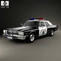 3D model of Dodge Monaco Police 1974