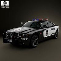3D model of Dodge Charger Police 2011