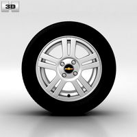 3D model of Chevrolet Aveo Wheel 15 inch 002