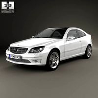 3D model of Mercedes-Benz CLC-Class (CL203) 2008