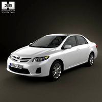 3D model of Toyota Corolla LE 2012