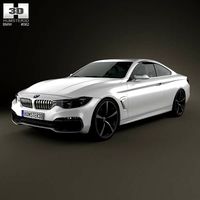 3D model of BMW 4 Series coupe 2013