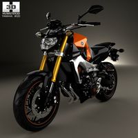 3D model of Yamaha MT-09 2014