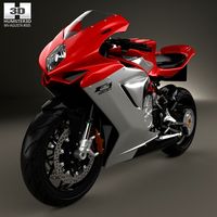 3D model of MV Agusta F3 800 2014