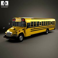 3D model of Blue Bird Vision School Bus 2014