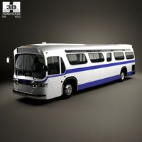 3D model of GM New Look TGH-5303 Bus 1965