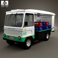3D model of Smith Cabac Milk Float Truck 1972