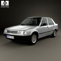 3D model of Peugeot 309 5-door 1985