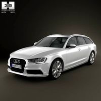 3D model of Audi A6 Avant 2012