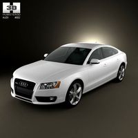 3D model of Audi A5 Sportback 2010