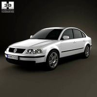 3D model of Volkswagen Passat B5 sedan 1997