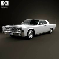 3D model of Lincoln Continental sedan 1962