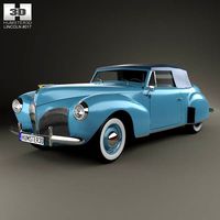 3D model of Lincoln Zephyr Continental Cabriolet 1939