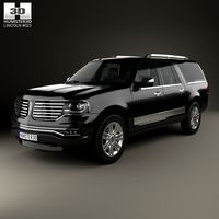 3D model of Lincoln Navigator L 2014