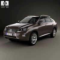 3D model of Lexus RX 2012