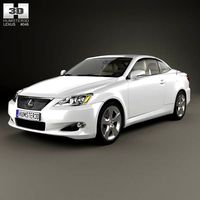3D model of Lexus IS (XE20) with HQ interior 2010
