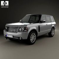 3D model of Land Rover Range Rover Supercharged 2009