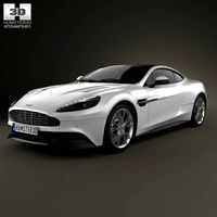 3D model of Aston Martin Vanquish 2012