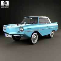 3D model of Amphicar 770 convertible 1961