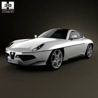 3D model of Alfa Romeo Disco Volante Touring 2013