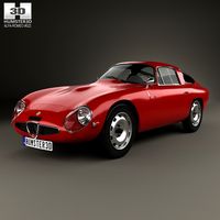 3D model of Alfa Romeo Giulia TZ (105) 1963