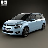 3D model of Citroen C4 Grand Picasso 2013