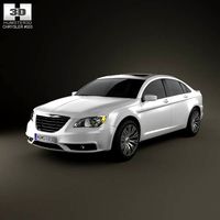3D model of Chrysler 200 sedan 2011