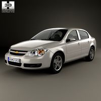 3D model of Chevrolet Cobalt sedan 2004