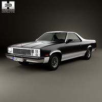 3D model of Chevrolet El Camino 1982