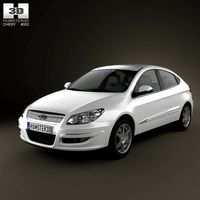 3D model of Chery A3 (J3) Hatchback 5-door 2012