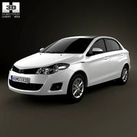3D model of Chery A13 (Fulwin 2) liftback 2012