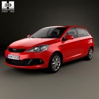 3D model of Chery A13 (Fulwin 2) hatchback 2012