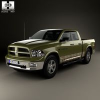 3D model of Dodge RAM 1500 Mossy Oak Edition 2014