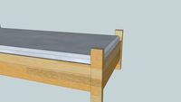 Bed 210*90cm Wood