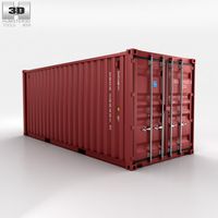 3D model of Shipping Container 20ft