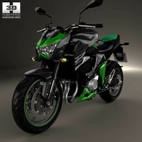 3D model of Kawasaki Z800 2014