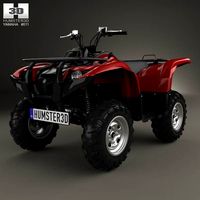 3D model of Yamaha Grizzly 700 2013