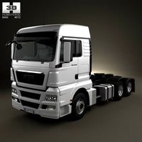 3D model of MAN TGX Tractor Truck 2012