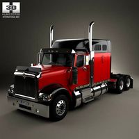 3D model of International 9900i Tractor Truck 2004