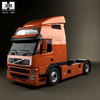 3D model of Volvo Tractor FM 2010