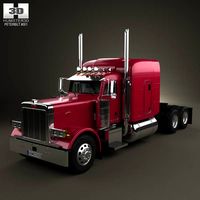 3D model of Peterbilt 379 Tractor Truck 1987