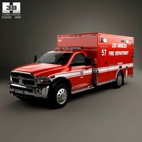 3D model of Dodge Ram LAFD Paramedic 2014