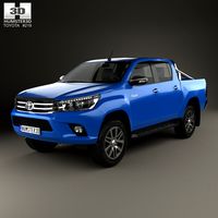 3D model of Toyota Hilux Double Cab SR5 2015