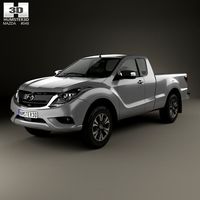 3D model of Mazda BT-50 Freestyle Cab 2016