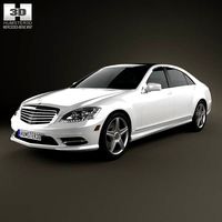 3D model of Mercedes-Benz S-Class (W221) 2012