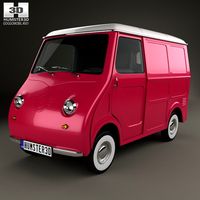 3D model of Goggomobil TL 250 (TL 400) Transporter Van 1956