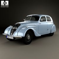 3D model of Peugeot 302 1936