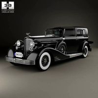 3D model of Cadillac V-16 town car 1933