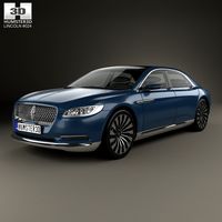 3D model of Lincoln Continental 2015