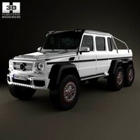3D model of Mercedes-Benz G-Class 6×6 AMG 2013